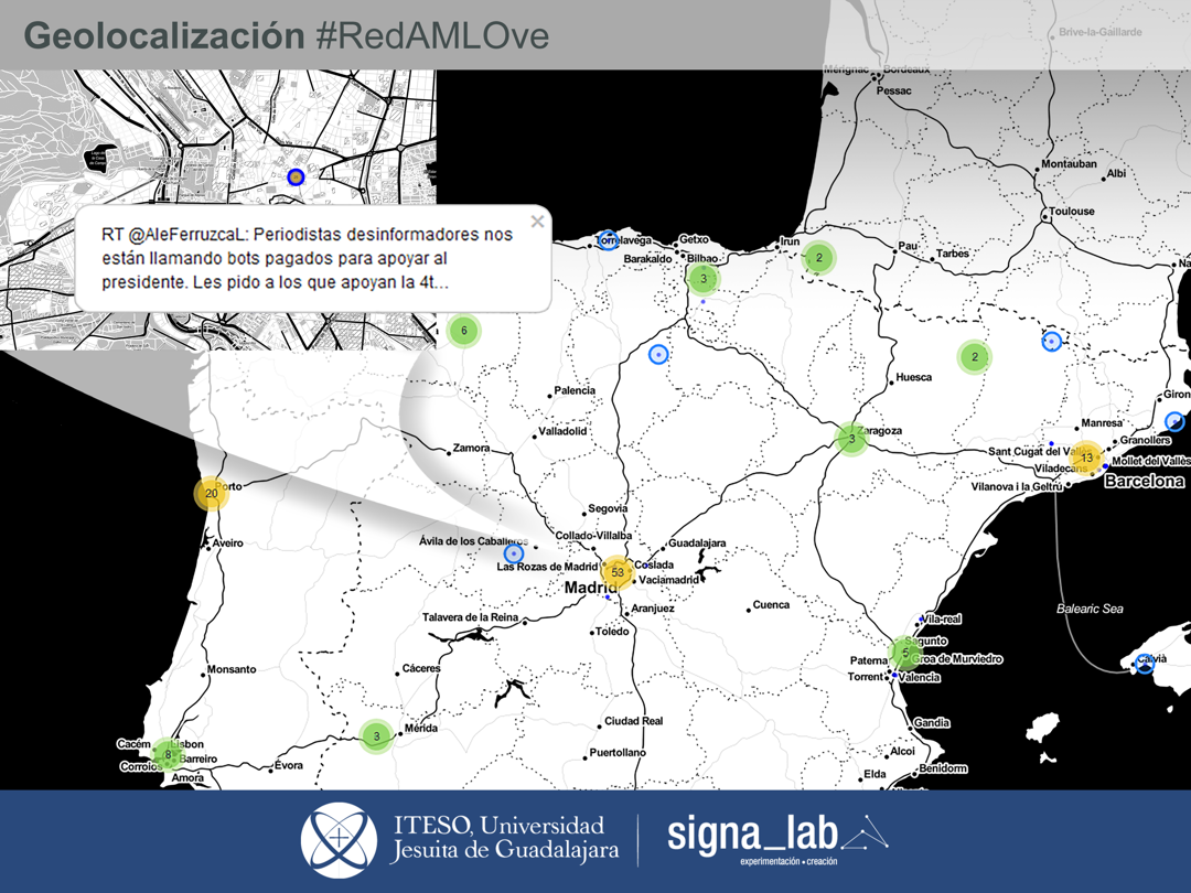 Democracia, libertad de expresión y esfera digital.  Análisis de tendencias y topologías en Twitter. El caso de la #RedAMLOVE - nosestanllamandobots-madrid-redamlove