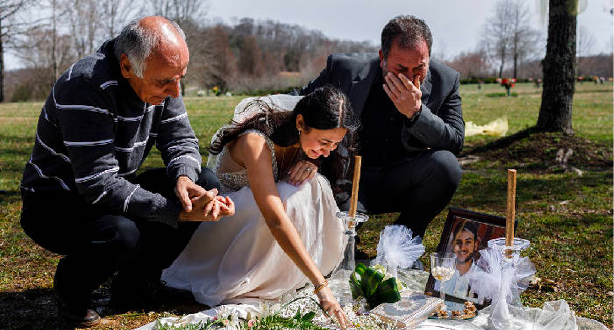Novia visita tumba de su prometido en el que sería el día de su boda - novia-boda