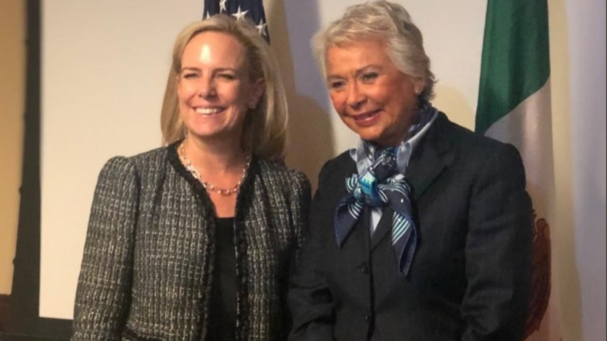 Olga Sánchez Cordero discutirá temas bilaterales con Kirstjen Nielsen