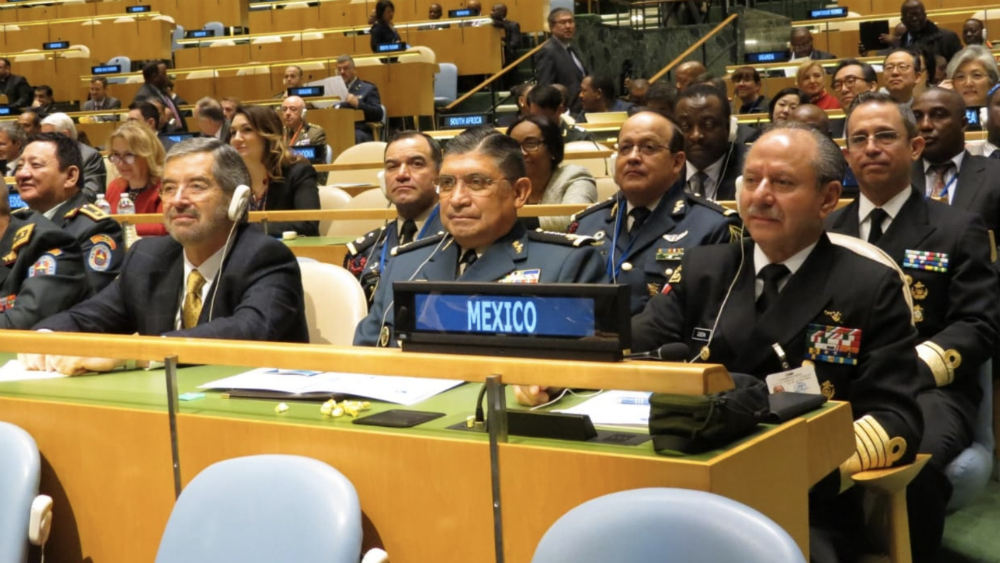 Titulares de Sedena y Marina participan en conferencia ministerial de la ONU
