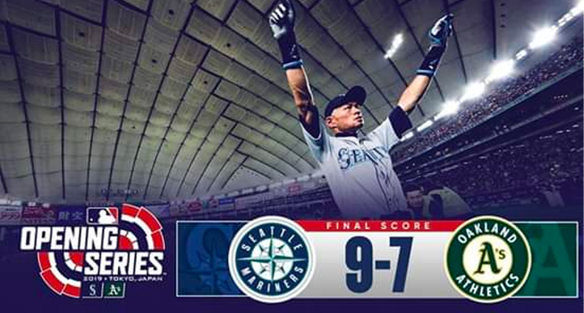 Marineros de Seattle derrotan a Atléticos de Oakland en Japón
