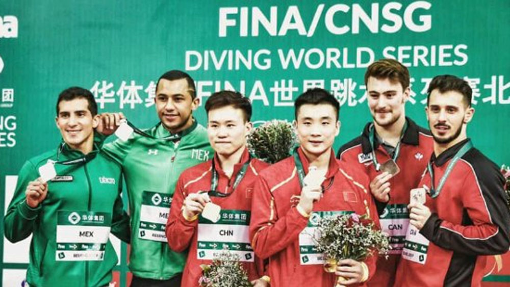 Rommel Pacheco y Jahir Ocampo ganan plata en Serie Mundial de Clavados