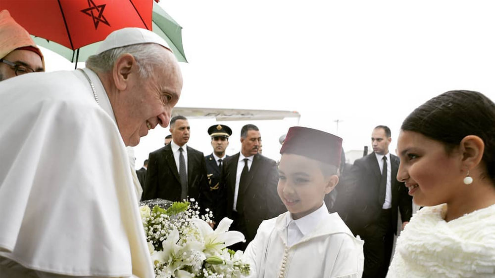 El papa Francisco llega a Marruecos