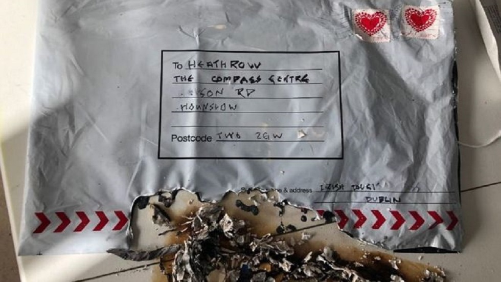 Envían artefactos explosivos a aeropuertos de Londres