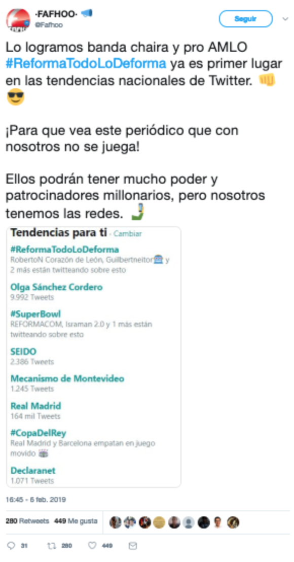 Democracia, libertad de expresión y esfera digital.  Análisis de tendencias y topologías en Twitter. El caso de la #RedAMLOVE - redamlove-tuit-02