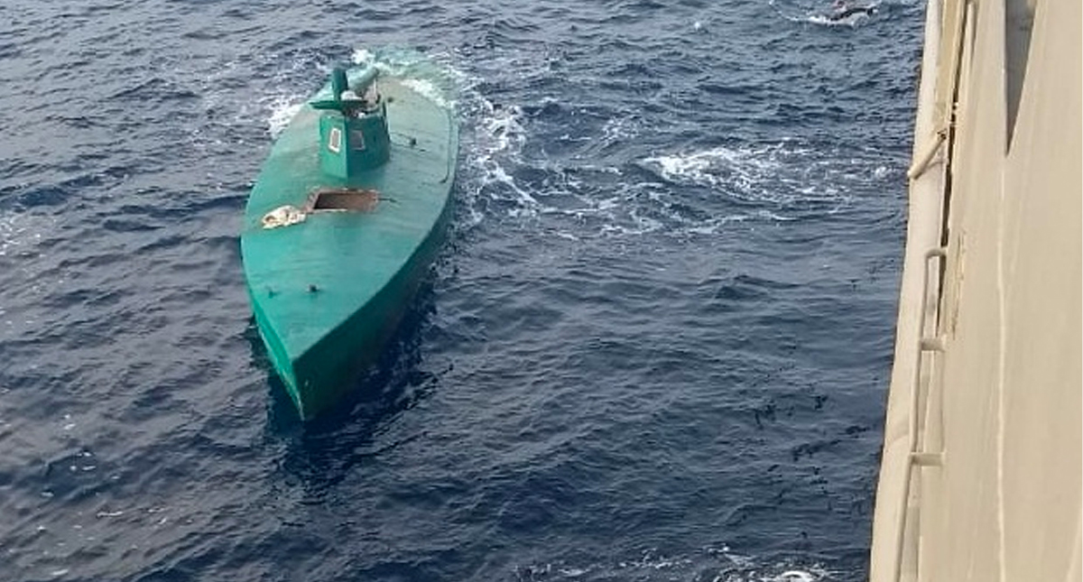 Aseguran semisumergible con presunta carga ilícita en Chiapas