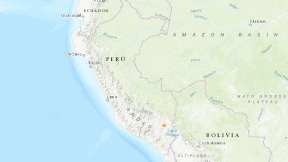 Sismo de magnitud 7.0 sacude frontera de Perú, Bolivia y Chile