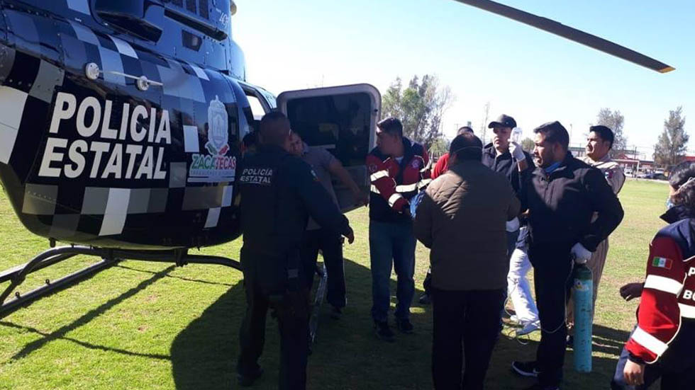 Incendian casa de familia con tres niños adentro en Zacatecas - traslado-de-ninos-a-hospital-de-zacatecas-por-quemaduras