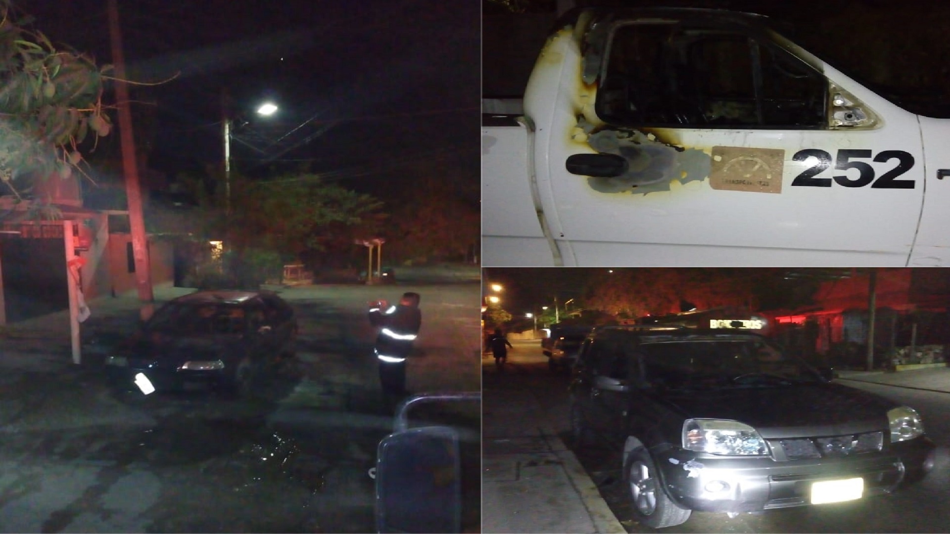 Abandonan restos de mujer desmembrada en Acapulco - vehiculos-incendiados