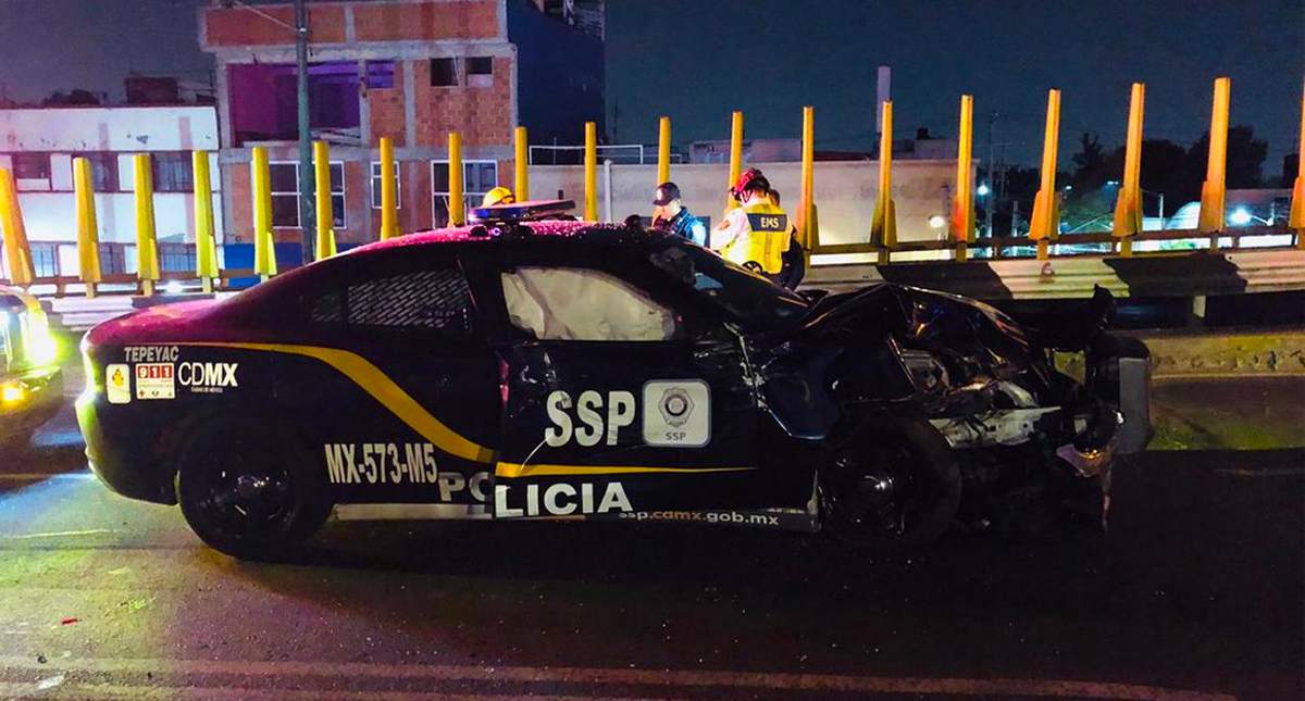 Se registran cuatro volcaduras en la CDMX, una de estas fue una patrulla Se registran cuatro volcaduras en la CDMX, una de estas fue una patrulla