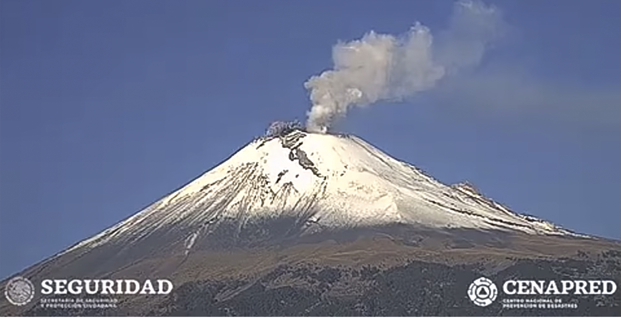 Explosión del volcán Popocatépetl provoca caída de ceniza en siete alcaldías