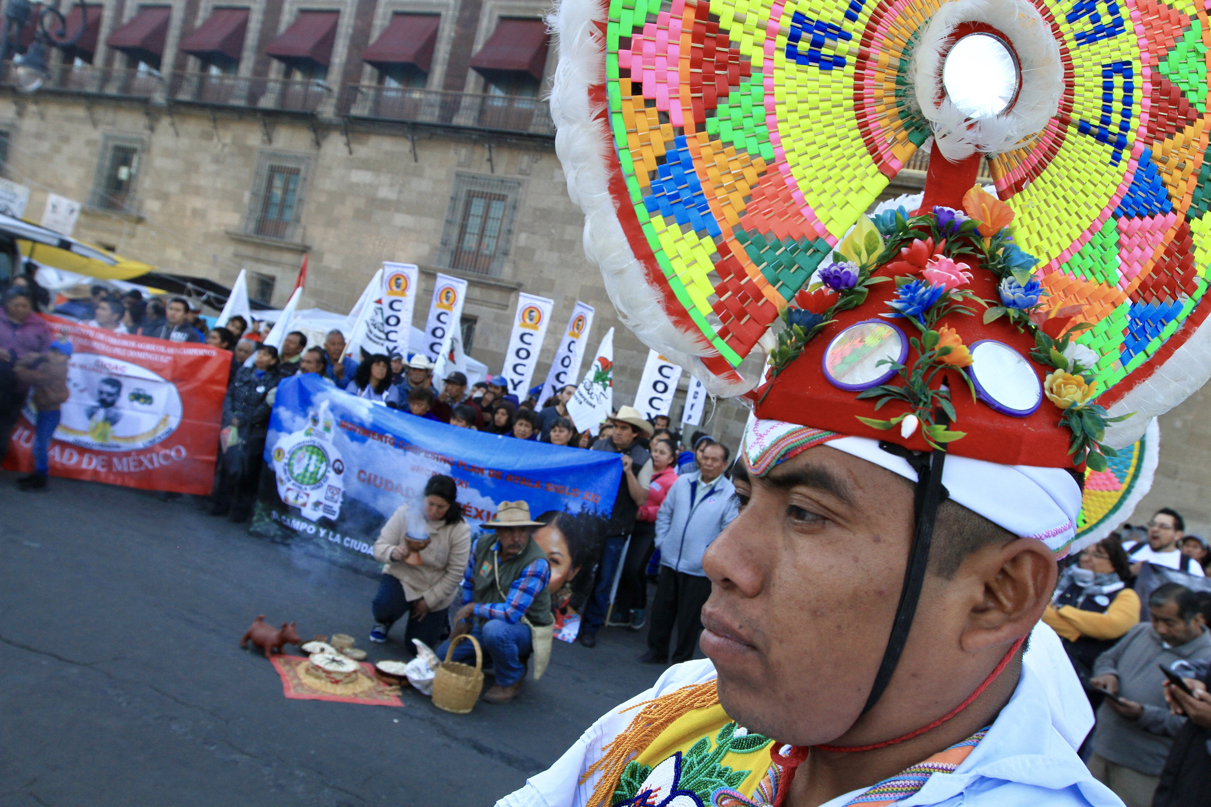 Campesinos se manifiestan en Palacio Nacional - 90410026