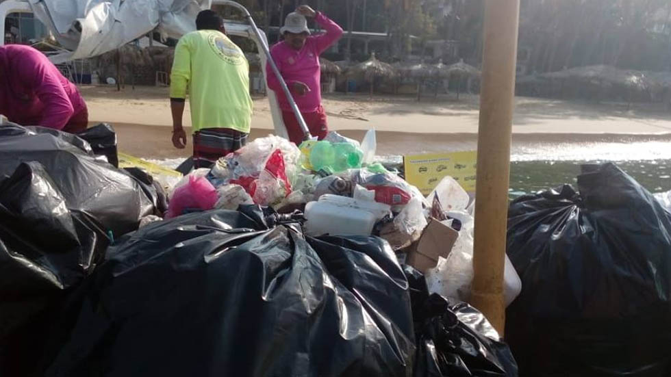 Se recogieron 400 toneladas de basura en Acapulco durante Semana Santa