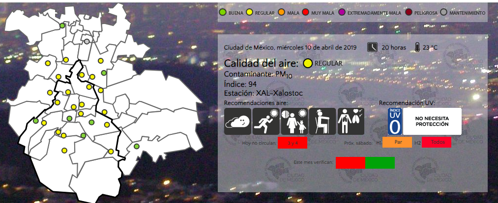 Se mantiene Fase 1 de Contingencia Ambiental en el Valle de México - aire