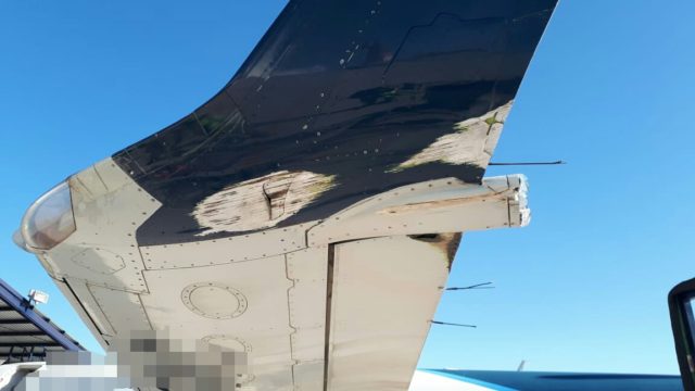 #Video Avión de Aeroméxico golpea ala contra pista durante despegue - ala-rota-2