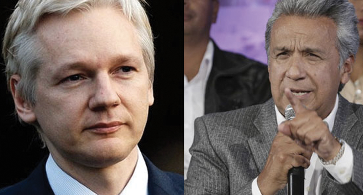Presidente de Ecuador acusa a Julian Assange de violar términos de asilo