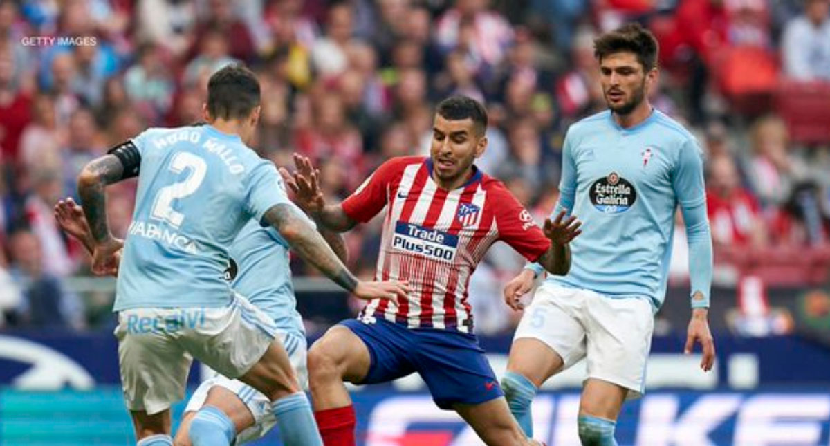 Celta con Araujo cae ante Atlético de Madrid