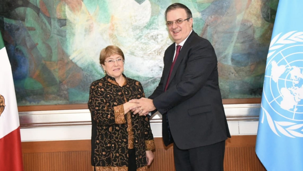 Sostienen encuentro Ebrard y Alta Comisionada de la ONU