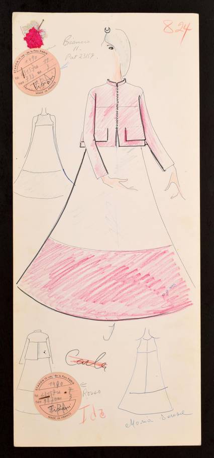 Subastarán bocetos originales de Karl Lagerfeld - bocetos-karl-l