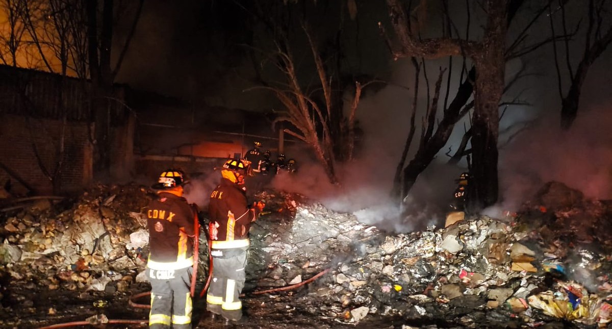 Controlan incendio en planta recicladora de la GAM