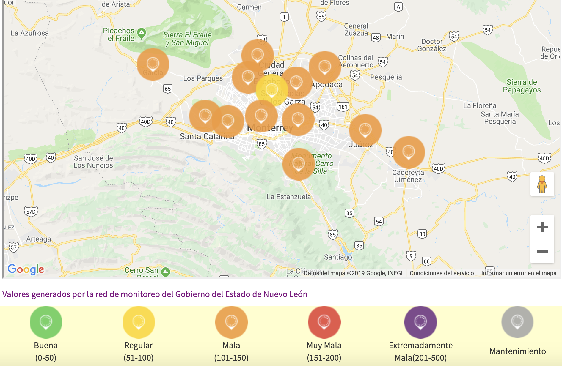 Continúa la mala calidad del aire en el área metropolitana de Monterrey - captura-de-pantalla-2019-04-12-a-las-153423