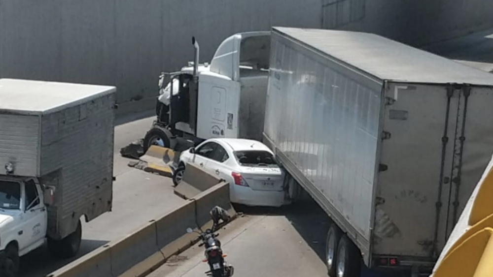 Choque múltiple en Veracruz deja 10 personas lesionadas