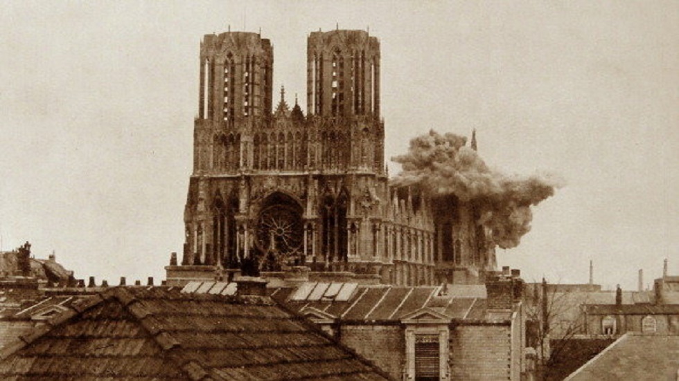 Notre-Dame, un edificio emblemático de Francia - catedral-durante-la-primera-guerra-mundial