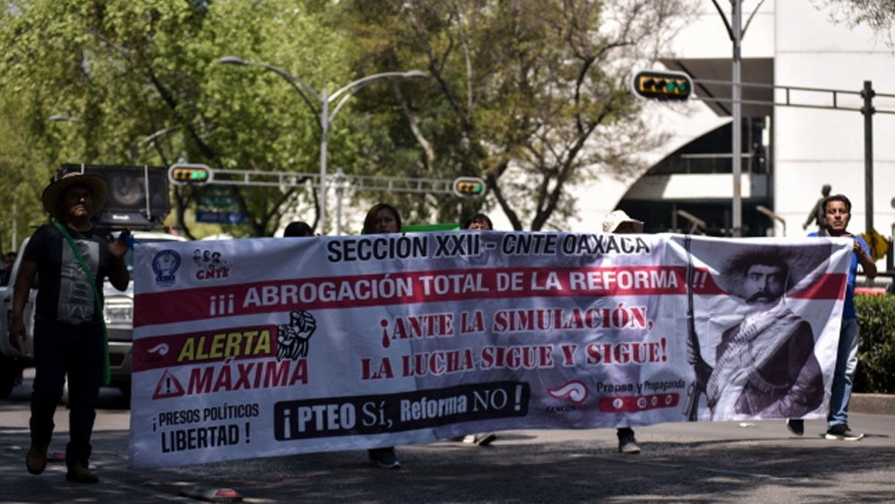 CNTE niega acuerdo para abrogar reforma educativa