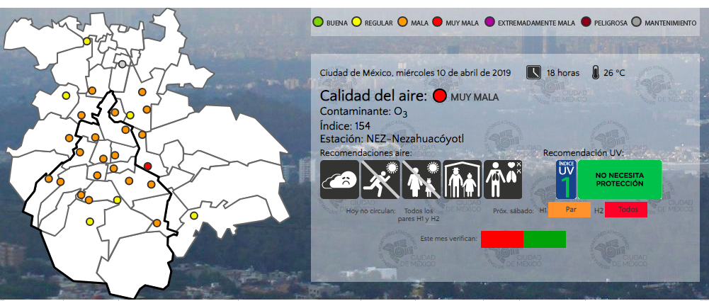 Se mantiene Fase 1 de Contingencia Ambiental en el Valle de México - contingencia
