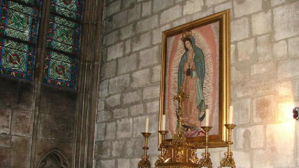 Virgen de Guadalupe resulta sin daños en incendio de Notre-Dame