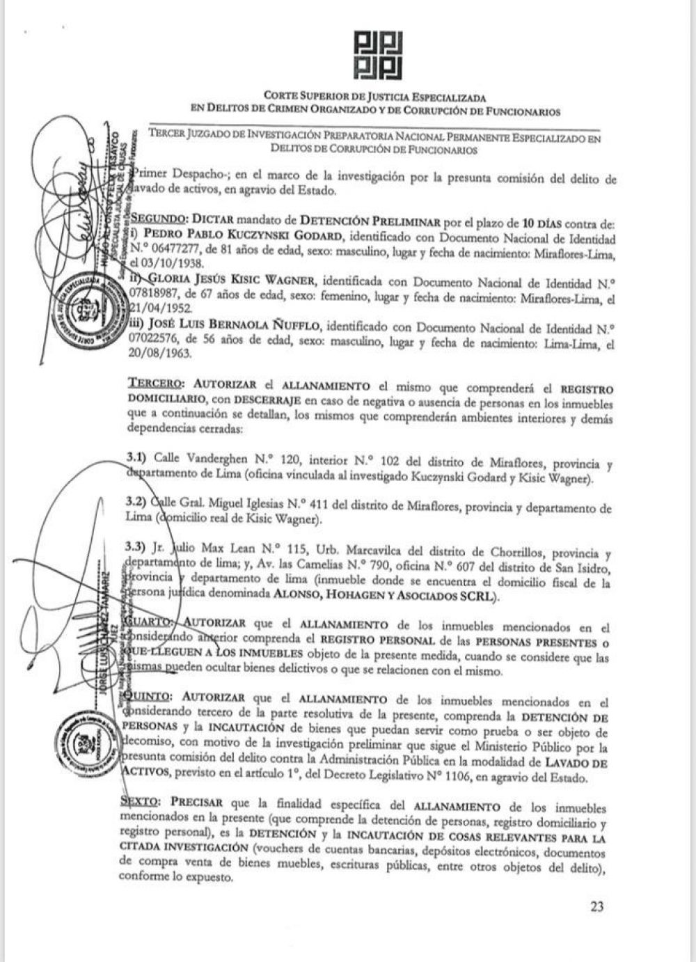 Ordenan detención por 10 días de Pedro Pablo Kuczynski - detencion-pedro-pablo-kuczynski