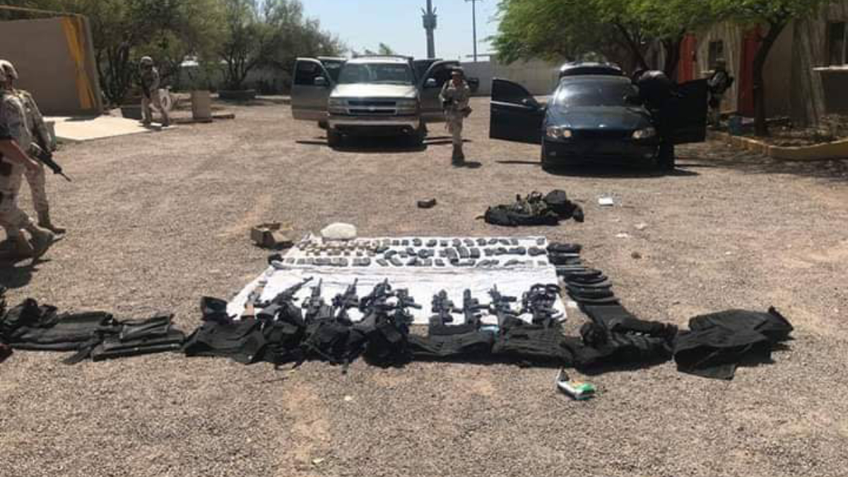 Detienen a nueve presuntos sicarios en Sonora