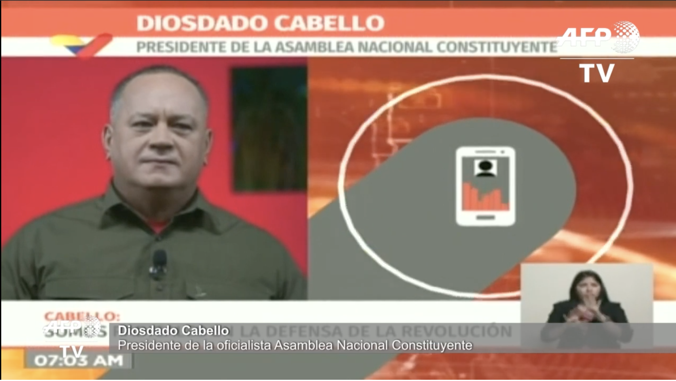 Chavismo llama a concentración en palacio presidencial en Caracas