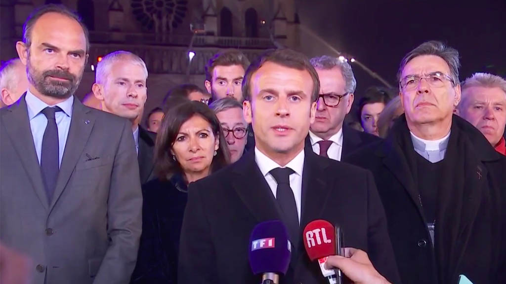 “Reconstruiremos la Catedral de Notre-Dame”: Emmanuel Macron