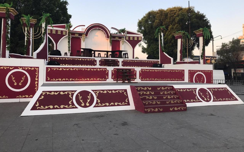 Instalados los escenarios de la Pasión de Cristo en Iztapalapa - escenarios-pasion-de-cristo-iztapalapa