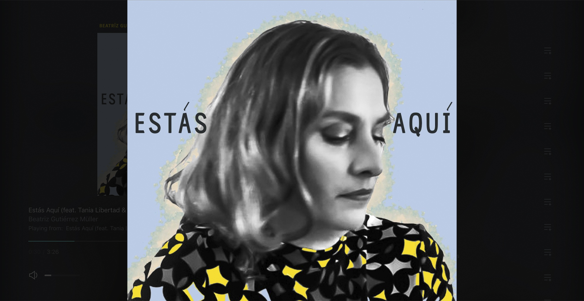 Beatriz Gutiérrez Müeller lanza tema ‘Estás aquí’