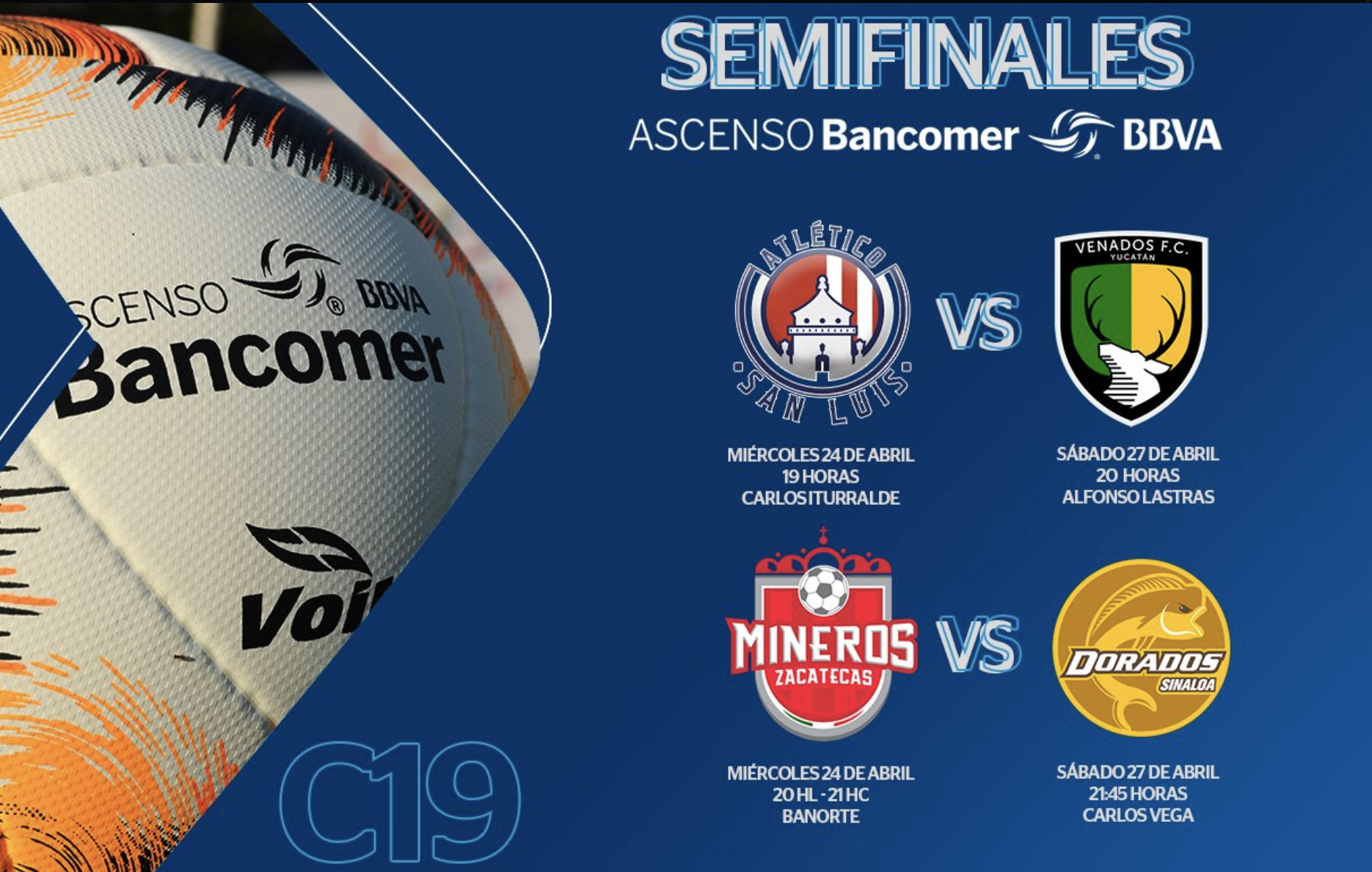 Así se jugarán las semifinales del Clausura 2019 en el Ascenso MX - horarios-semifinales-c2019-ascenso