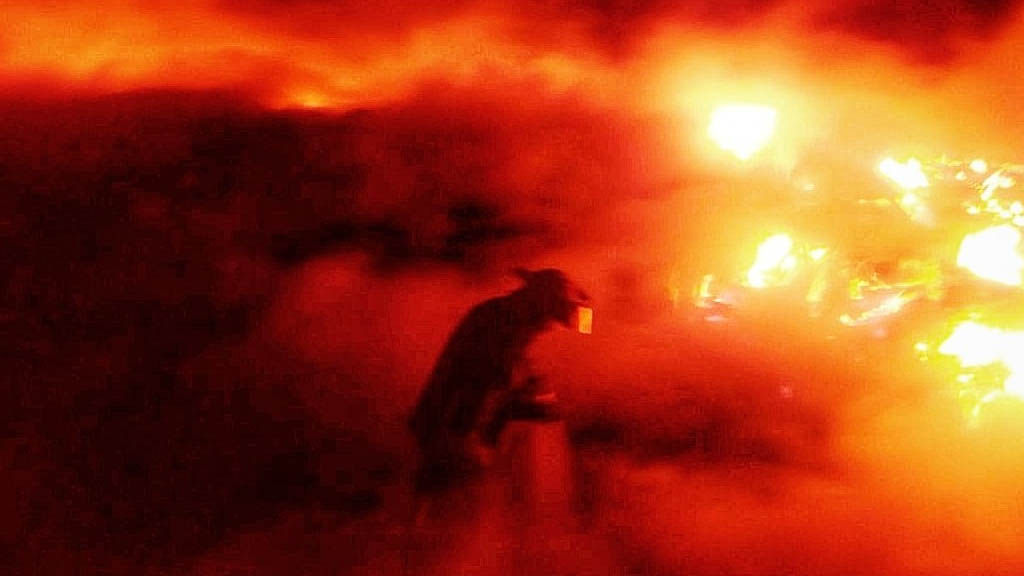 Se incendia el basurero de Chiconautla, Ecatepec