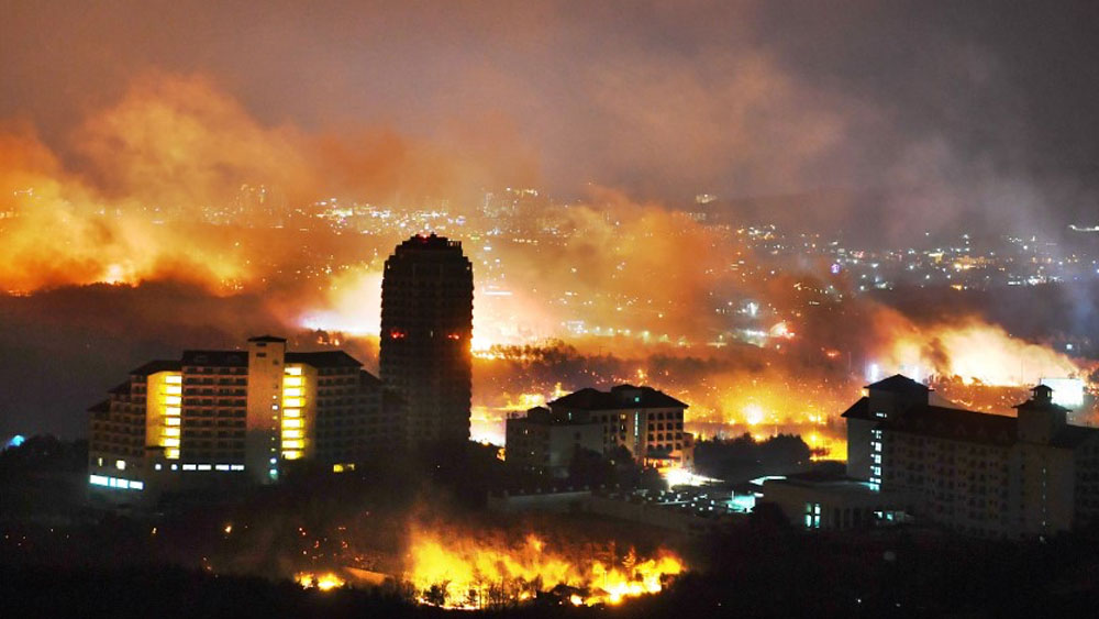 Corea del Sur declara estado de catástrofe por incendio forestal