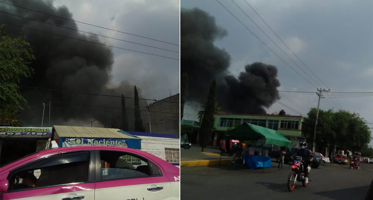 Bomberos controlan incendio en inmueble de Iztapalapa