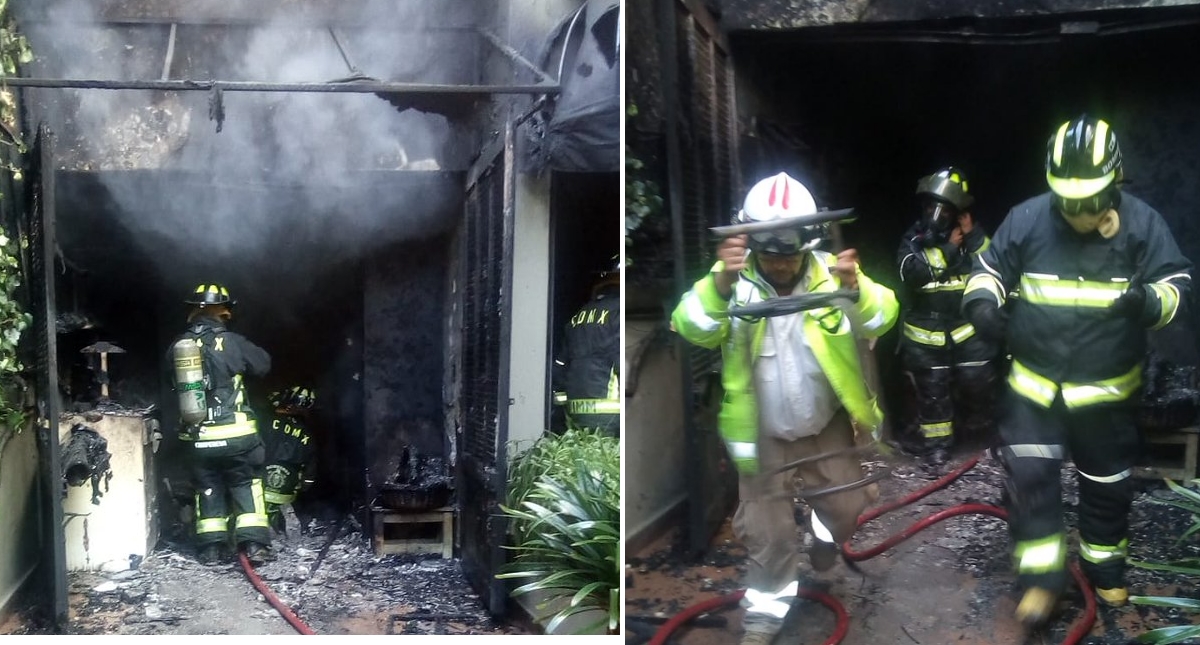 Controlan incendio en vivienda de Lomas de Chapultepec