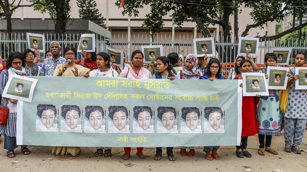 Protestas en Bangladesh por asesinato de joven que denunció acoso sexual