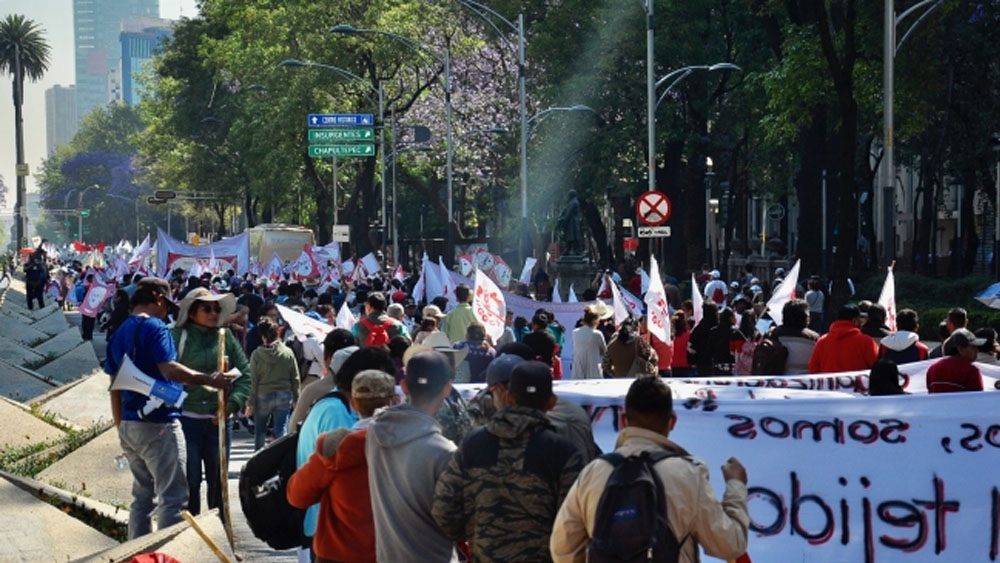 Prevén cuatro movilizaciones este jueves en la Ciudad de México