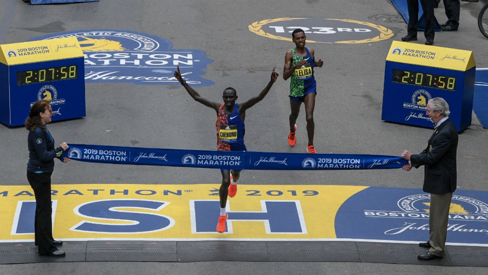 Lawrence Cherono gana el Maratón de Boston Lawrence Cherono gana el Maratón de Boston