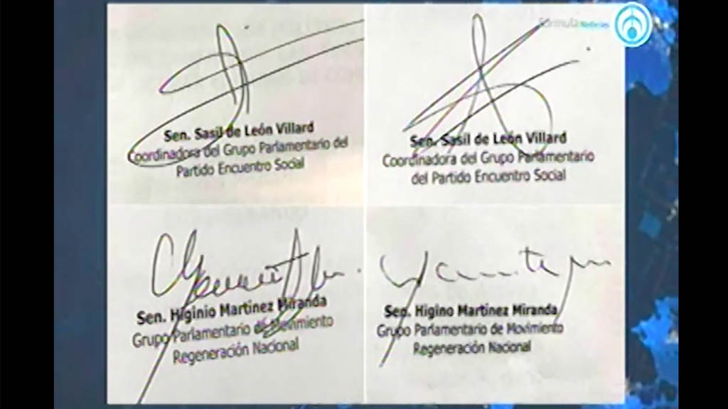 Análisis de la presunta falsificación de firmas en el Senado