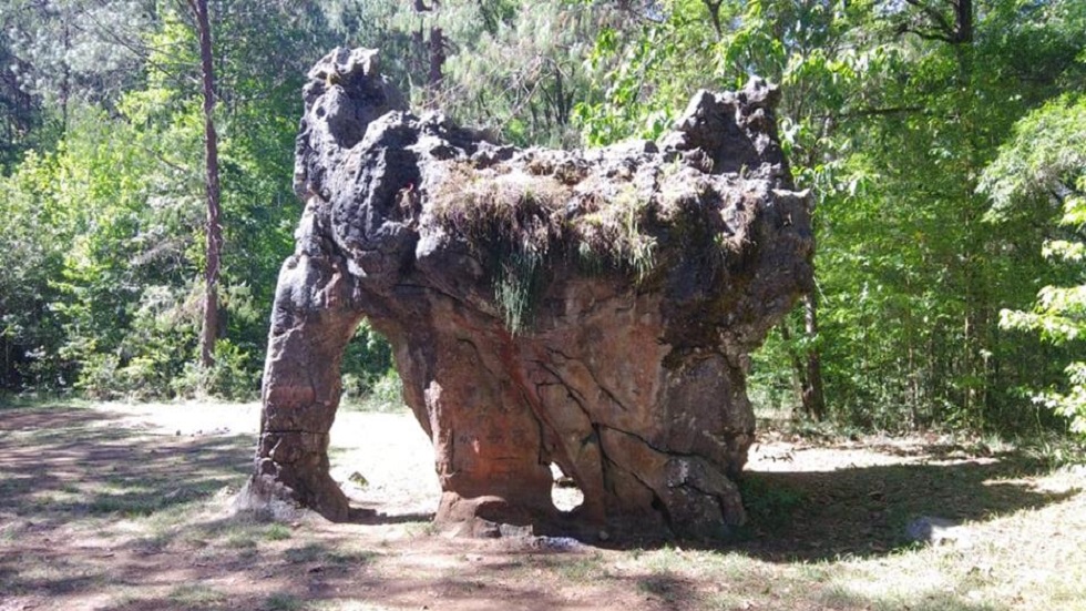 Familia vandaliza piedra milenaria en El Cielo, Tamaulipas