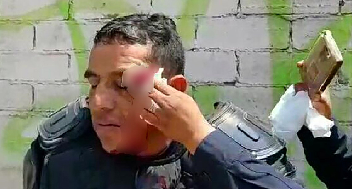 Grupo de choque hiere a policía estatal de Oaxaca durante enfrentamiento