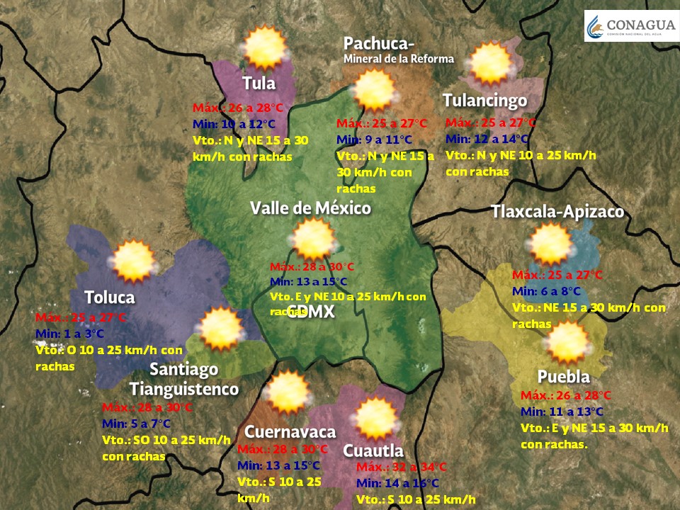 Tormentas fuertes afectarán el sureste del país - pronostico-domingo-14-vdm