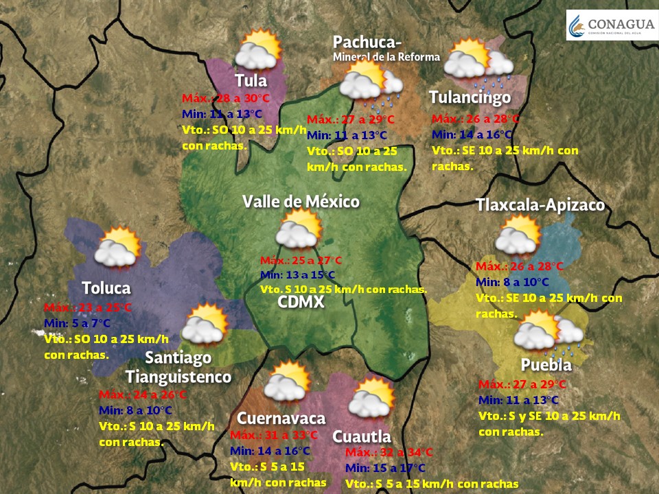 Línea seca provocará tormentas fuertes en el noreste del país - pronostico-domingo-7-vdm