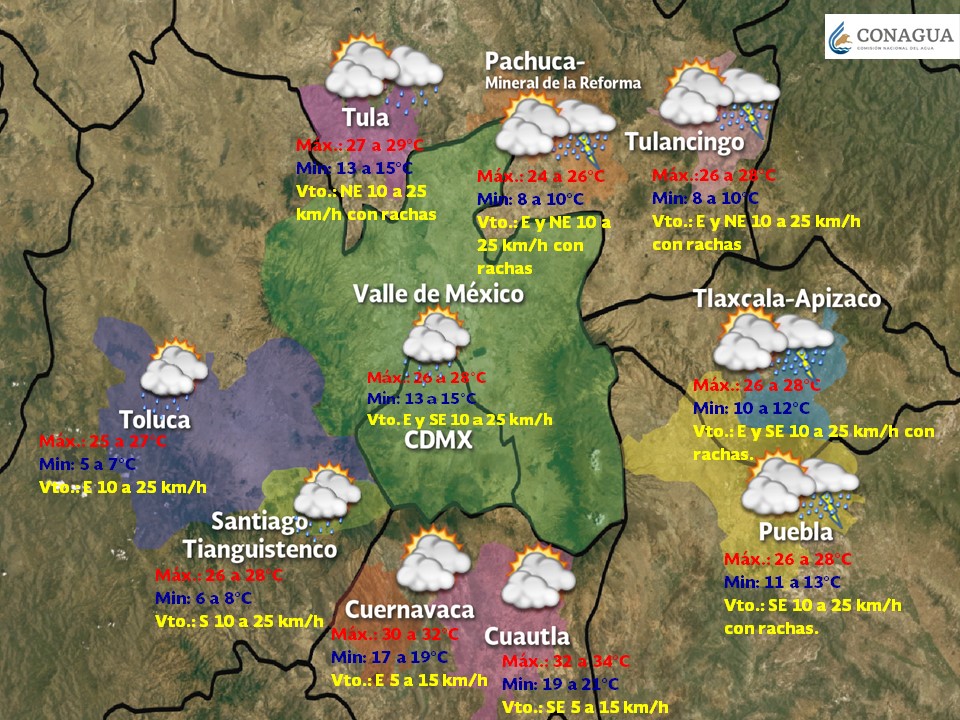 Altas temperaturas y vientos fuertes afectarán el noreste del país - pronostico-vdm-domingo-28